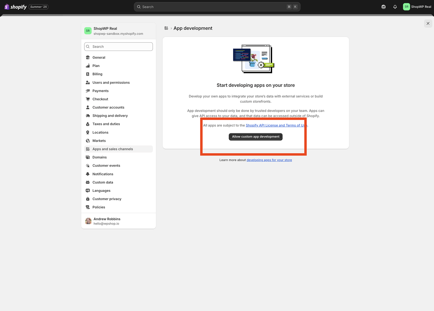 ShopWP app work around 2