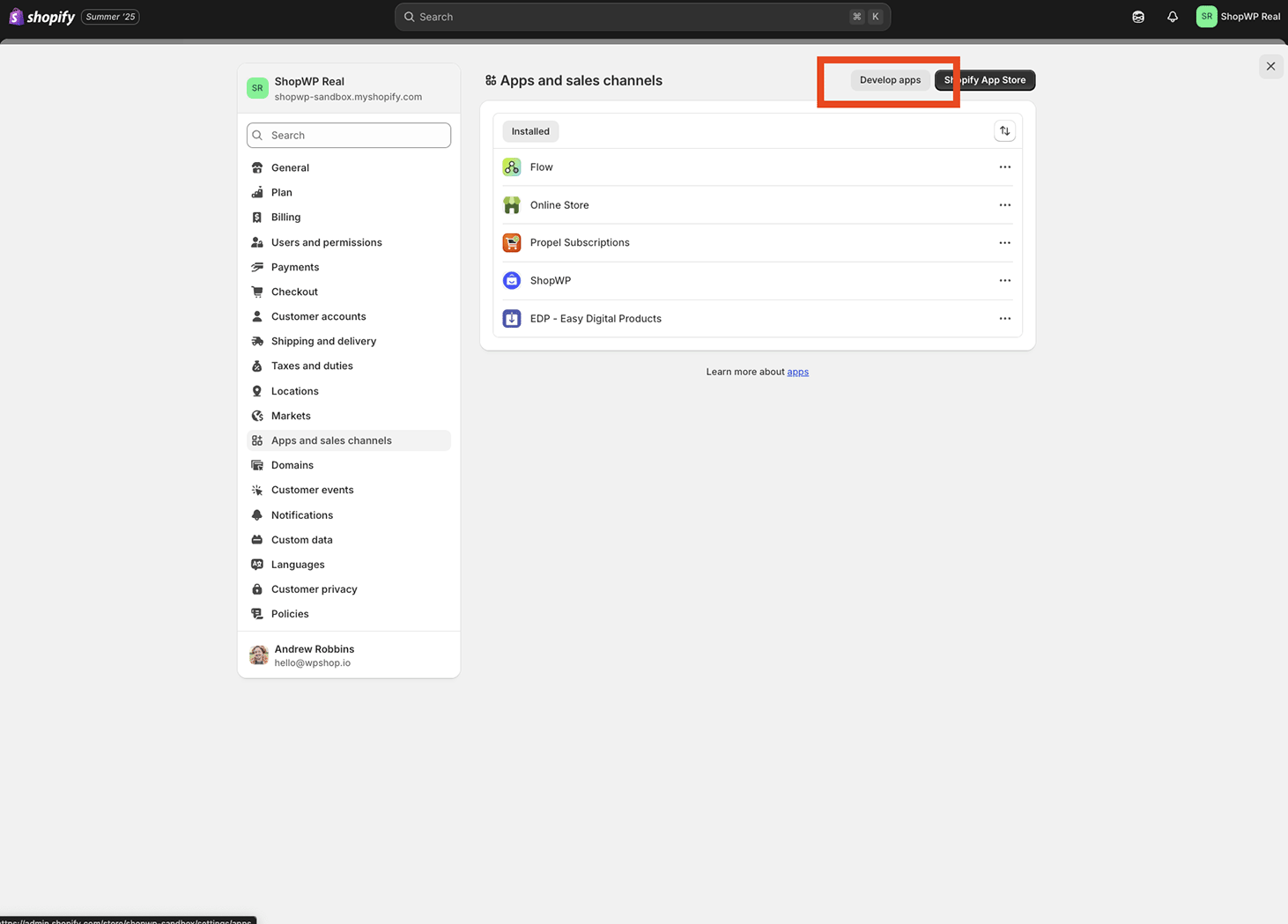 ShopWP app work around 2